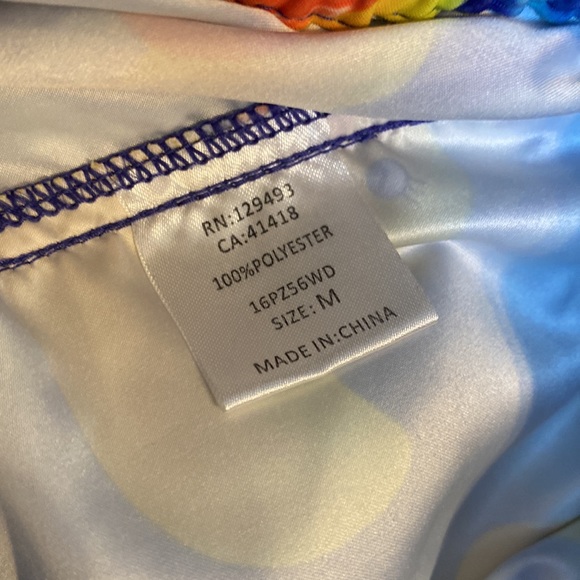 Neff Mens Size Medium Swim Suit Trunks Shorts Rubber Duck Print Yellow Blue - Picture 6 of 11